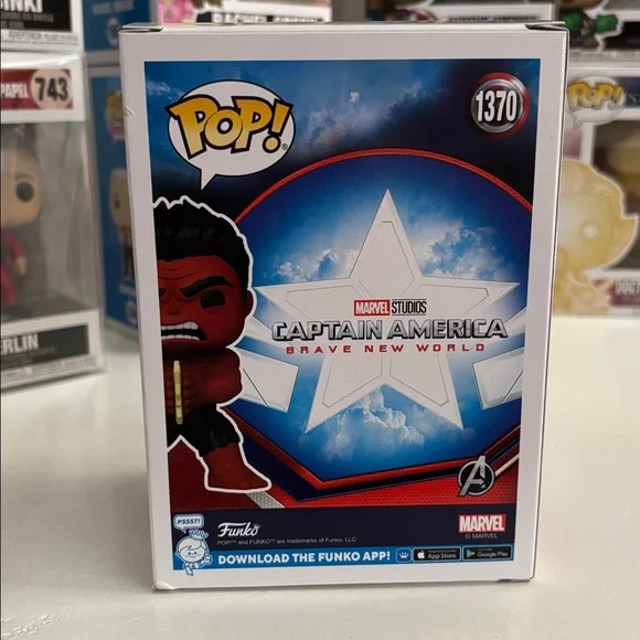 Funko POP! Marvel Red Hulk #1370 Vinyl Figure - Picture 4 of 11